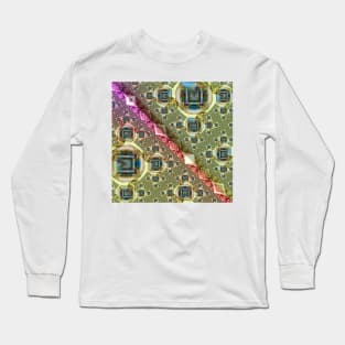 Iridescent Lens Pattern Long Sleeve T-Shirt